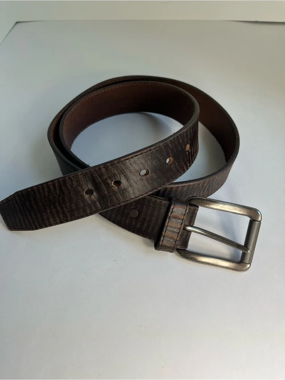 Justin Men's 44 Brown Bomber Western Work Belt C11745 Removable Buckle